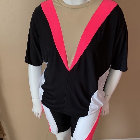 NWT Game Mode Colorblock Short Set - Neon Pink - Size:XL - Picture 11 of 16